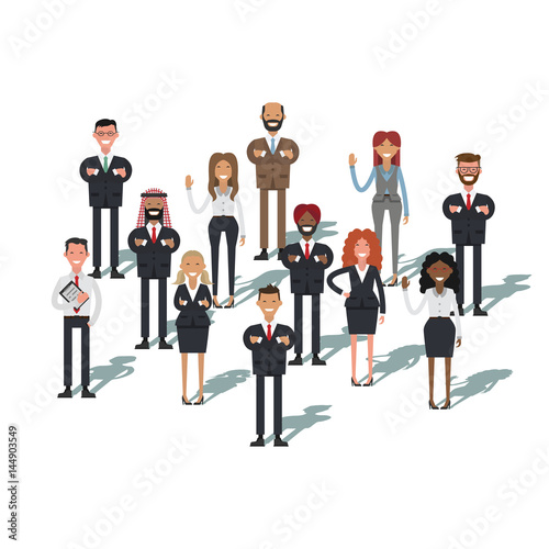 Business International team work