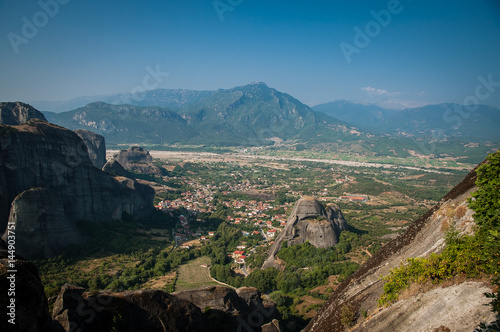 Obraz na płótnie 2016, Greece Meteora, beautiful landscape of Meteora monasteries w salonie
