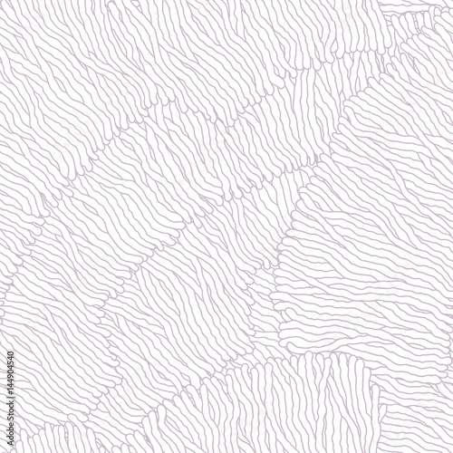 Seamless abstract hand-drawn waves pattern, wavy background