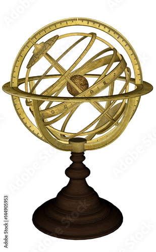 Fototapeta Naklejka Na Ścianę i Meble -  Antique celestial sphere - 3D render