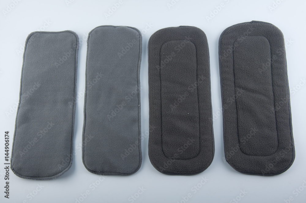 Four microfiber inserts for baby diapers Four microfiber inserts for baby diapers