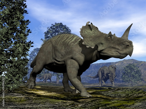Centrosaurus dinosaurs - 3D render © Elenarts