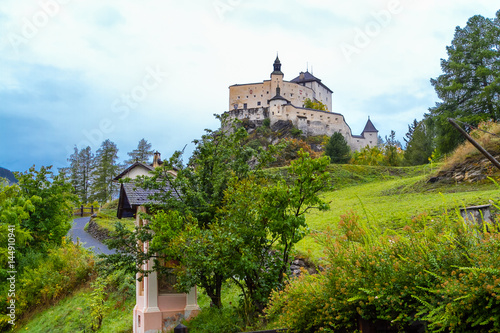 Cas Tarasp Scuol, Canton Grisons in Switzerland. photo