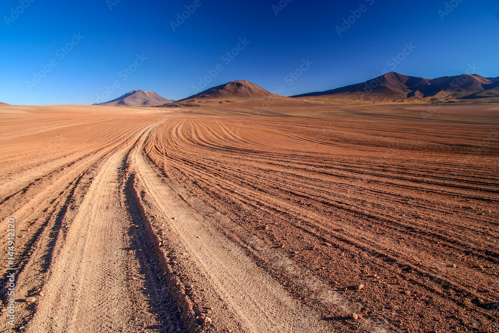 Road lines through nowhere