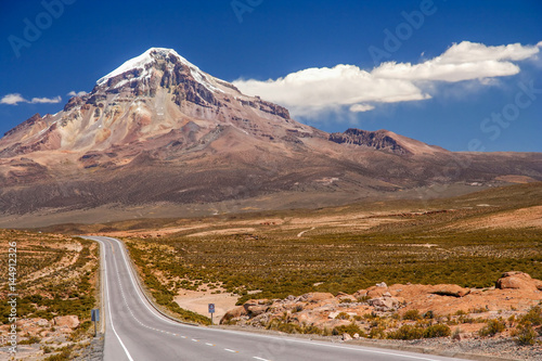 Road to Nevado Sajama photo