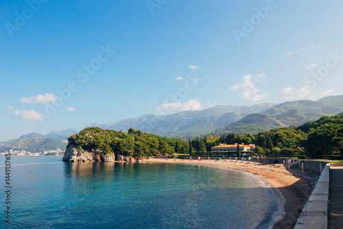 The Queen s Beach near Villa Milocer in Montenegro  near the island of Sveti Stefan.