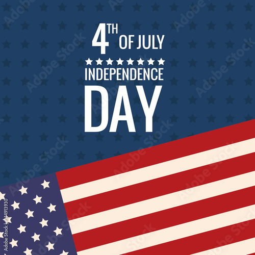 united states independence day flag vector illustration eps 10