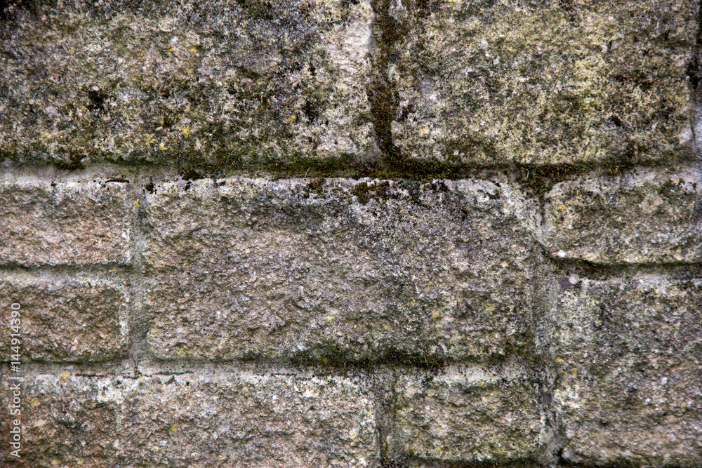 Old Garden Stone Wall Detail
