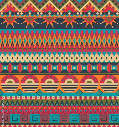 Wallpaper Mural Ethnic seamless pattern