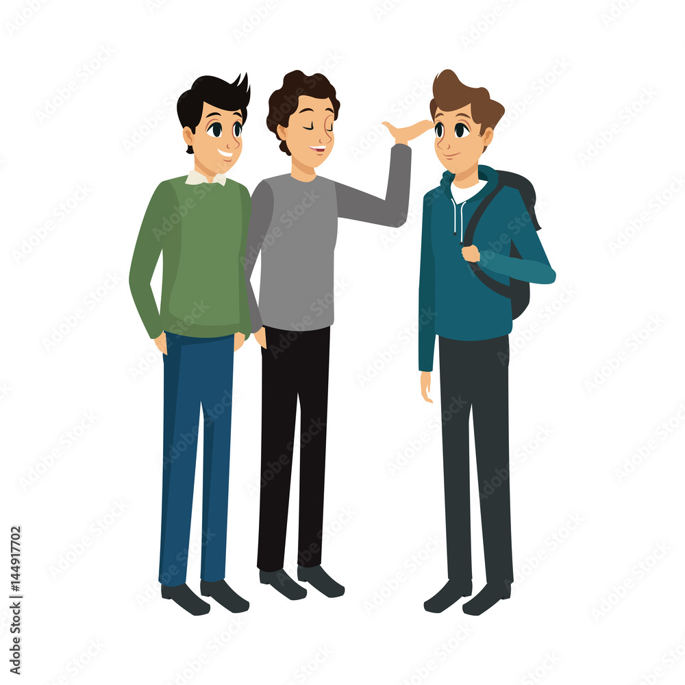 young adults having a conversation icon image vector illustration design young adults having a conversation icon image vector illustration design