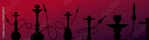 Hookah Lounge Bar Menu, Nargile, Nargila, hubble bubble (Vector Art) 



 photo