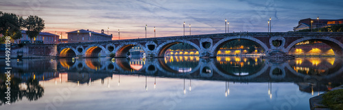 Panorama of Pont Neuf in Toulouse