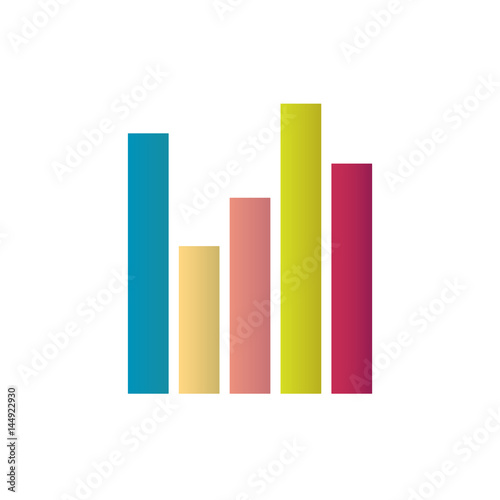 business colorful graph icon