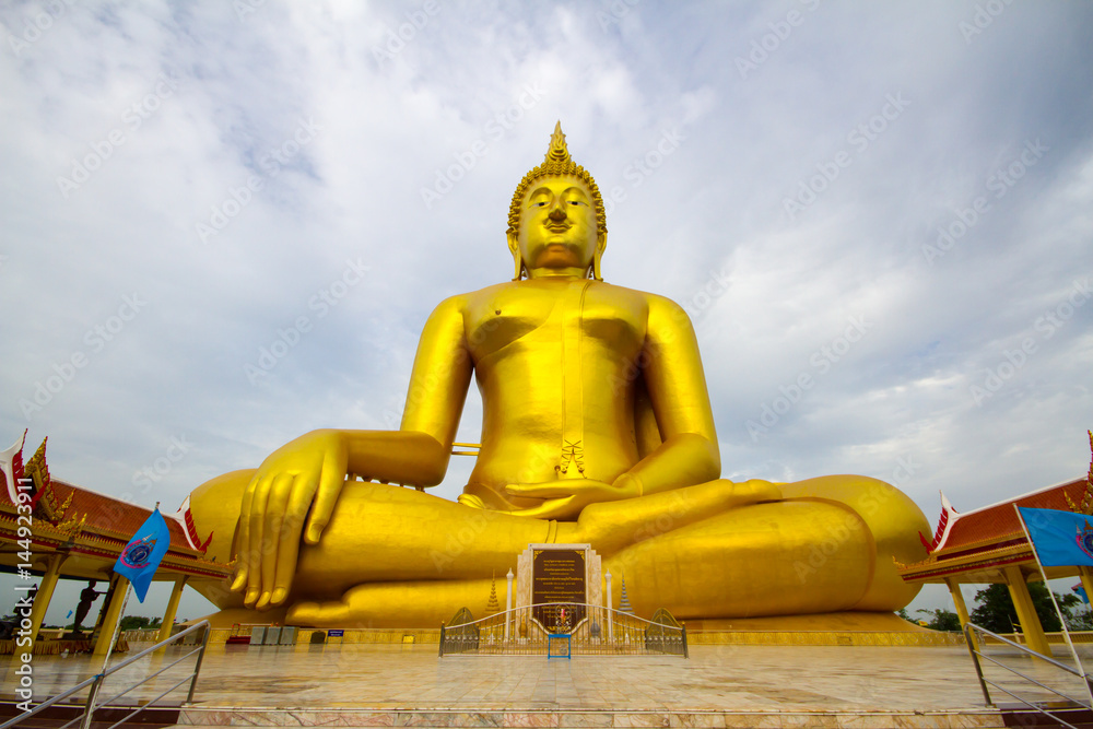 Wat Muang Tempie in Ang Thong Province Thailand Wat Muang Tempie in Ang Thong Province Thailand