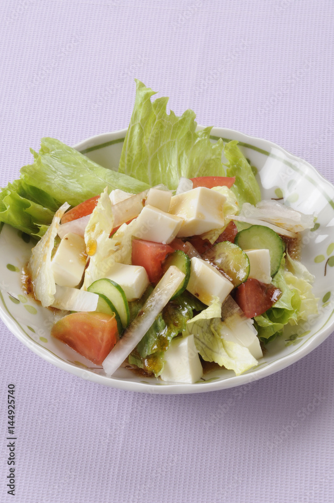 ゆず豆腐のサラダ ゆず豆腐のサラダ