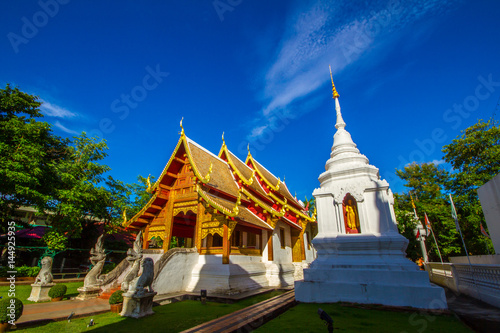 Phrasing Temple in Chiang Mai Province. it's one of the most famous and oldest temples in Chiang Mai Province Northern Thailand.