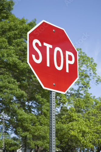 Stop Sign in a Vertical Format