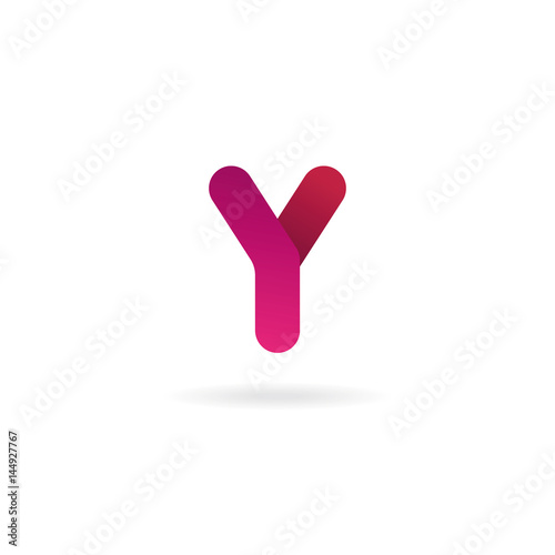 Letter Y logo. Vector icon design template. Color sign.