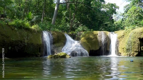 Landscape video, Chet Sao Noi Waterfall National Parkl in rainforest at Saraburi province, Thailand