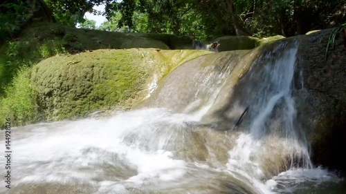 Landscape video, Chet Sao Noi Waterfall National Parkl in rainforest at Saraburi province, Thailand