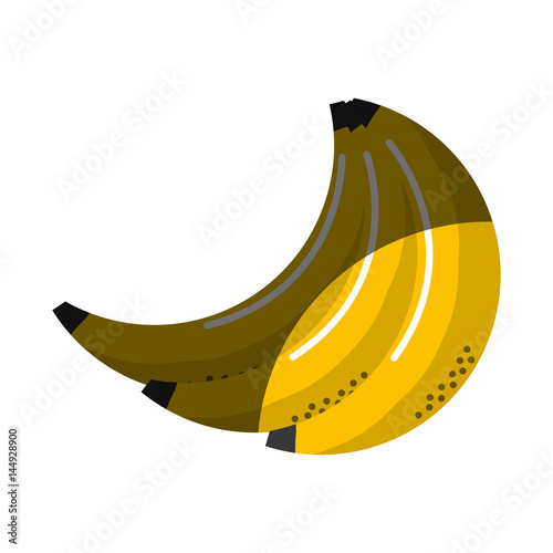 babanas fruit icon stock photo