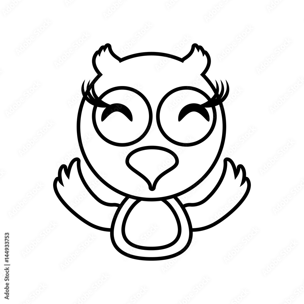owl animal toy outline vector illustration eps 10 owl animal toy outline vector illustration eps 10