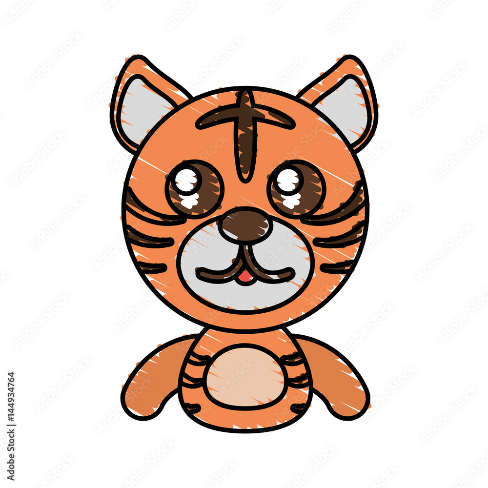 draw tiger animal comic vector illustration eps 10 draw tiger animal comic vector illustration eps 10