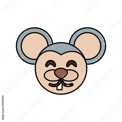 cute mouse drawing animal vector illustration eps 10