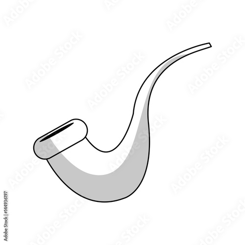 pipe icon over white background. vector illustration