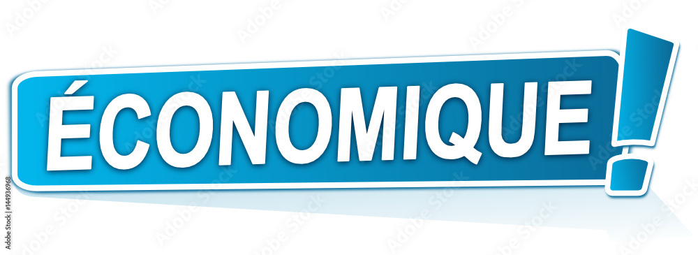 économique sur étiquette bleue économique sur étiquette bleue