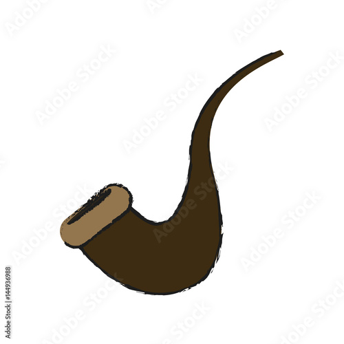 pipe icon over white background. vector illustration