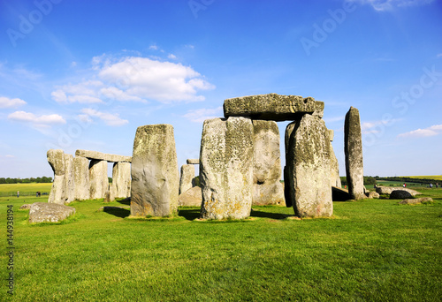 Stonehenge underneath the blue sky