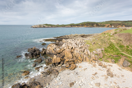 Rocky bays close to Cemaes Bay in Anglesey, North Wales