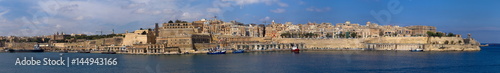 Fototapeta Naklejka Na Ścianę i Meble -  Panorama Valletta von Vittoriosa gesehen / Malta