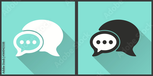 Chatting - vector icon.