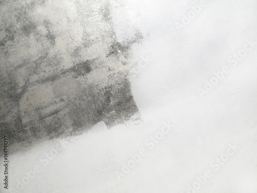 unpainted part concrete