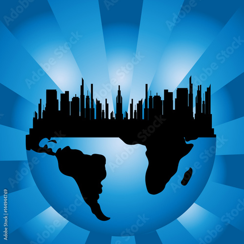 Vector illustration of the city.