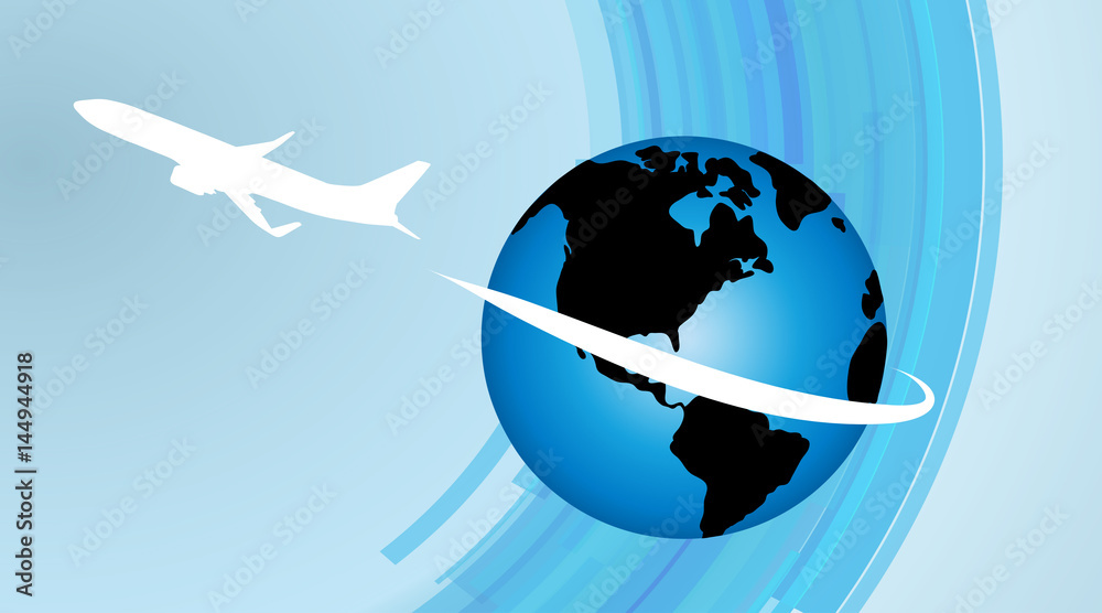 Fototapeta premium Vector illustration of the globe.