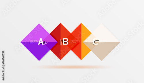 Free Download Geometric abstract background with option infographic - GFXLoad