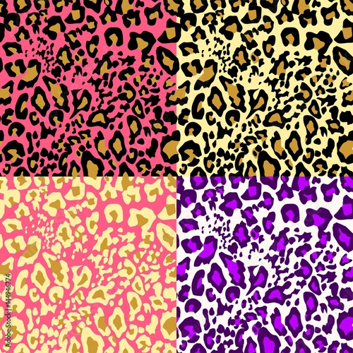 Fashion leopard color wallpapers variation