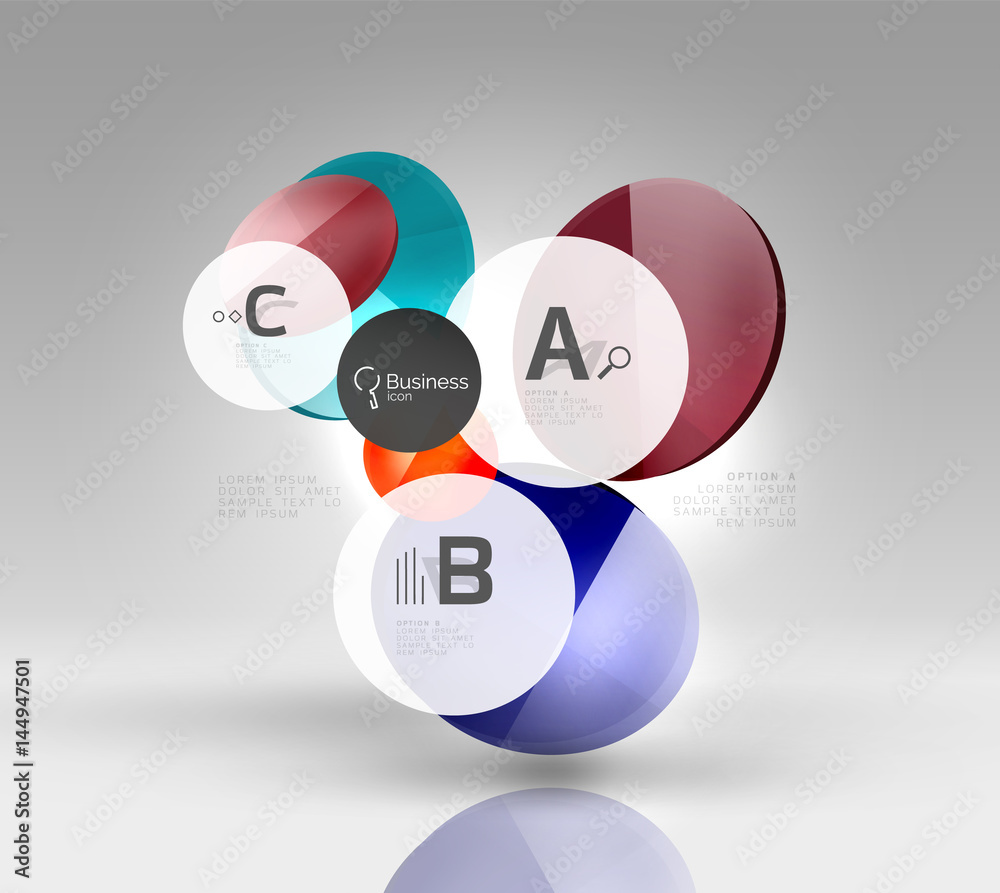 Circle geometric abstract background Circle geometric abstract background