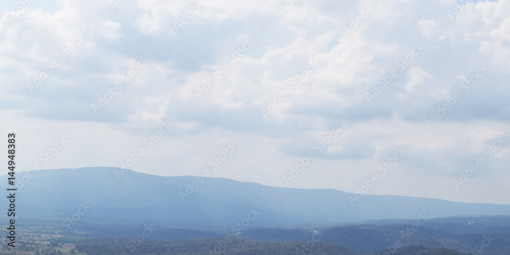 Sky cloud and nature mountain on backgrounds 