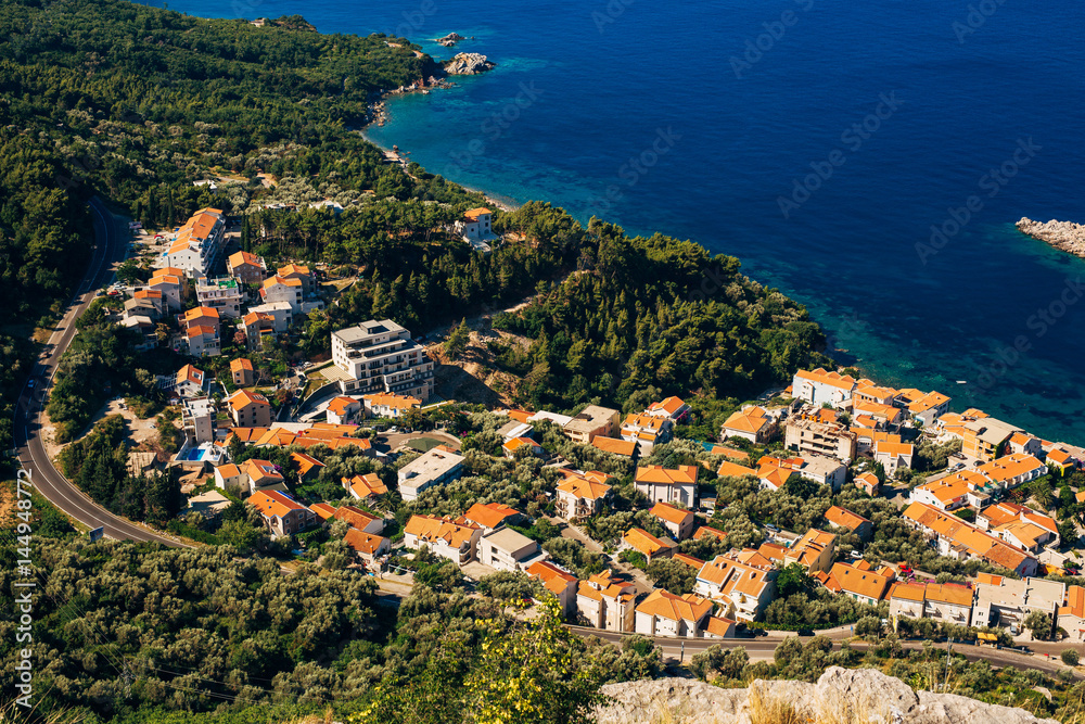 The village of Sveti Stefan in Montenegro