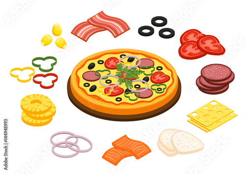 Cooking Pizza Concept