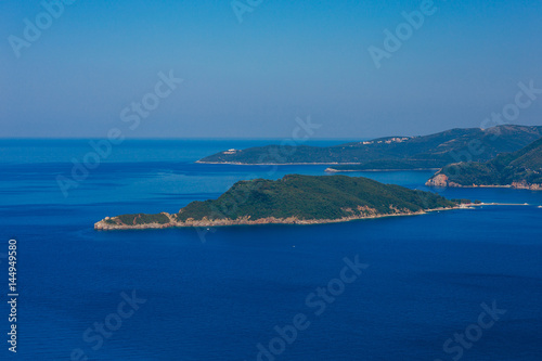The island of St. Nicholas in Montenegro