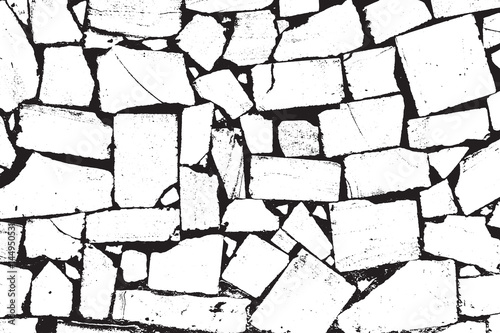 Vector Bricks and Stones Texture