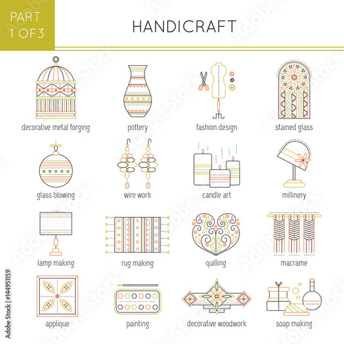 Types of handmade set