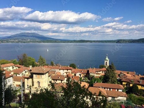 Obraz na plátně Belgirate, lago Maggiore