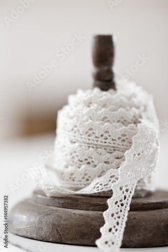 Vintage lace spool