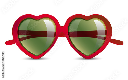 Sunglasses in shape of heart